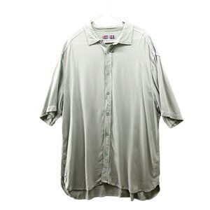 Urban Outfitters Relaxed Short Sleeve Shirt Mens L Sage Green Button Up Rayon